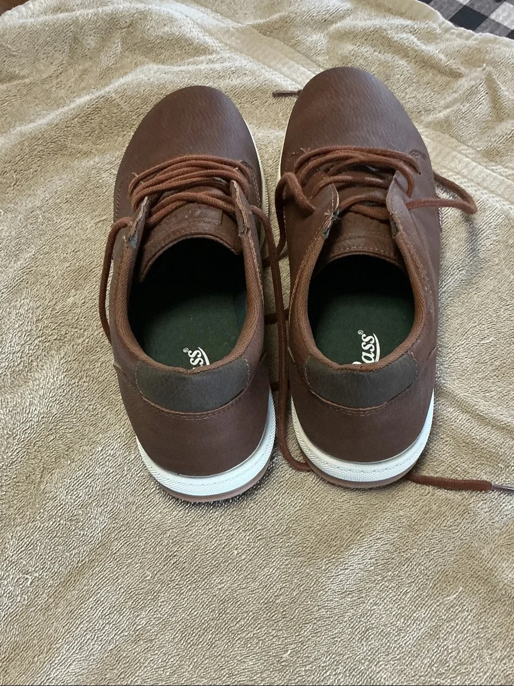 Bass Men's Brown Casual Lace-Up Slip-Ons
